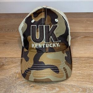 University of Kentucky Wildcats Brown Tan Camo Snapback Trucker Hat